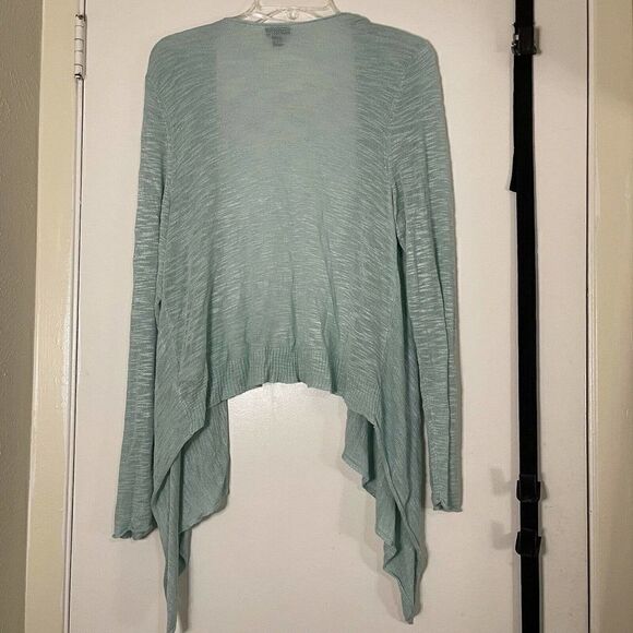 Torrid Mint Green open front drape lightweight cardigan sweater Plus Size 0 - Picture 4 of 5